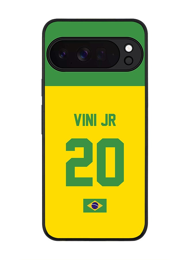 For Google Pixel 10 Pro XL Case,Slim fit Camera Protection, Shockproof Thin Phone cover  - Football - Brazil,  Vini Jr